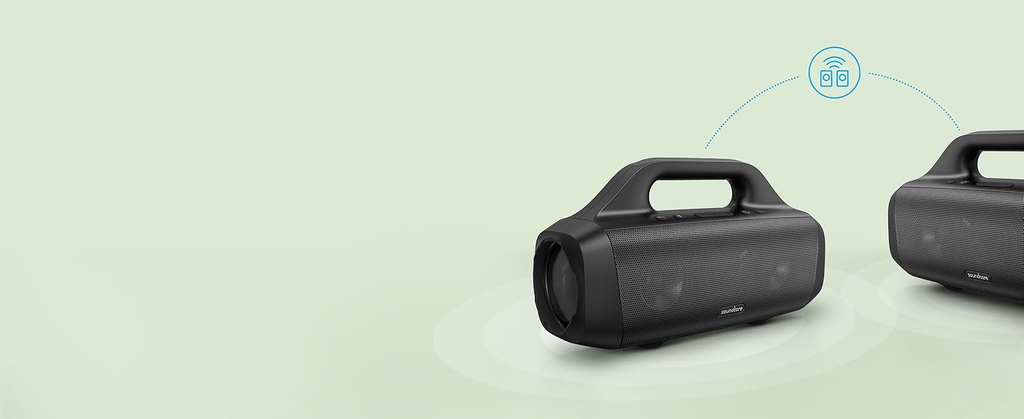 Soundcore Motion Boom - Bluetooth портативна колонка Anker з Titan драйверами, BassUp, IPX7, 24h, для відпочинку на природі