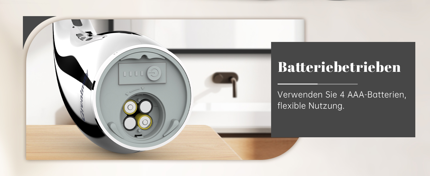 Greatmay Automatic Soap Dispenser - Touchless, Battery Operated, 300ml, IPX6 Waterproof - for Bathroom, Kitchen