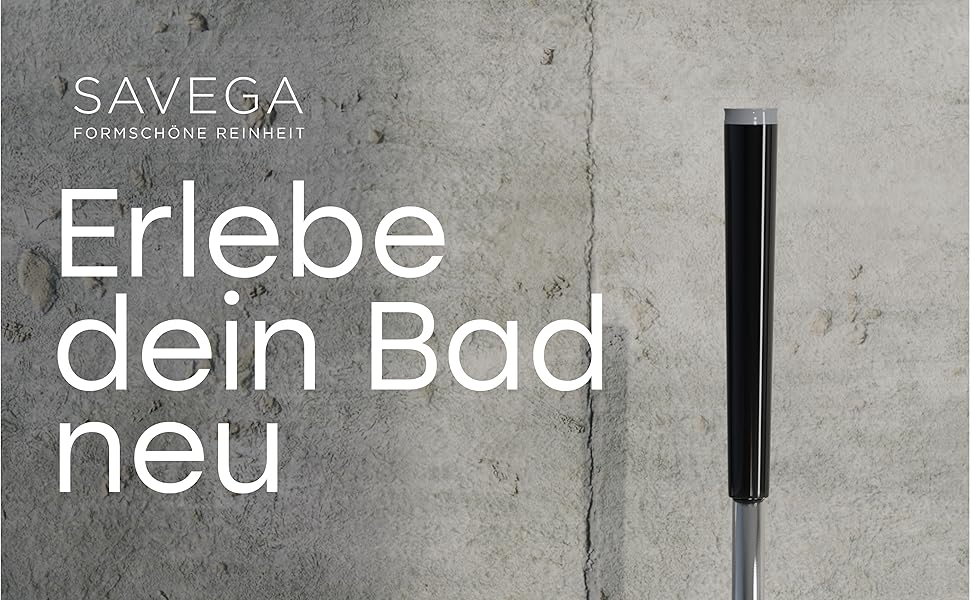 SAVEGA® Оригінальна силіконова щітка для унітазу - комплект з тримачем. Антибактеріальна щітка для туалету, чорний/сірий колір.