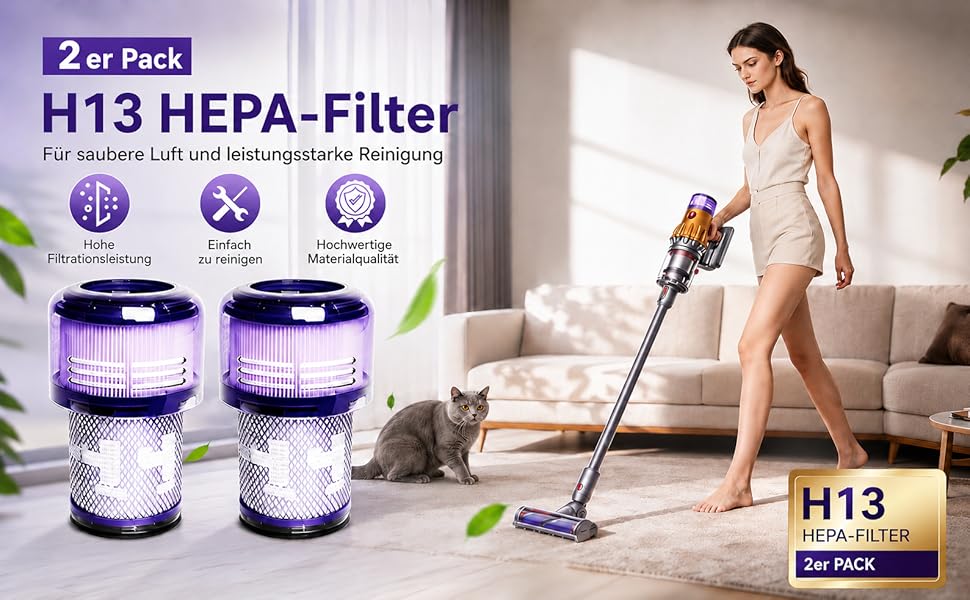Фільтр для пилососа Dyson V12 Detect Slim Absolute Extra (2 шт) - Оригінал 971517-01
