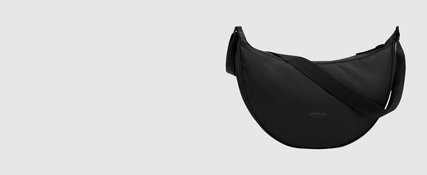 Сумка через плече LARKSON Solveig Medium бежева - Містка напівмісяць, водонепроникна (6.5 л)