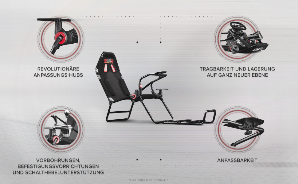 Next Level Racing F-GT Lite Складаний симулятор кокпіту для перегонів (GTLite)