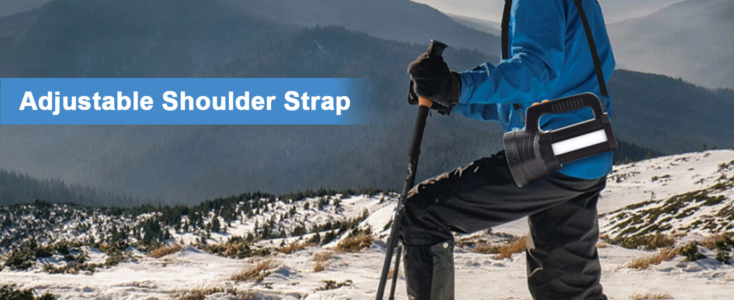 ERAY LED ліхтар-прожектор 11000 лм, акумулятор 9600 мАг, 6 режимів, водонепроникність IPX4, Power Bank, для кемпінгу, туризму, надзвичайних ситуацій, активного відпочинку