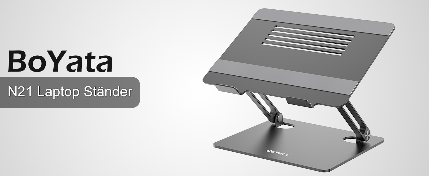 Adjustable Laptop Stand with Cooling Fan - Compatible with 11-15 inch Laptops (MacBook Pro/Air, Dell, Samsung, HP)