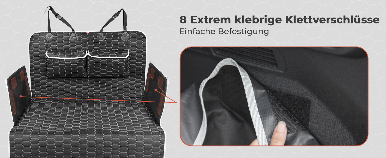 Захист для багажника автомобіля Oasser для собак з боковими та захистом краю вантажного отвору, універсальний, водонепроникний, стійкий до подряпин, нековзний, килимок для багажника