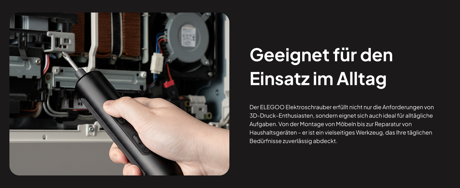 ELEGOO Електричний набір викруток: 33 біти, прецизійний інструмент для 3D-принтерів та ремонту електроніки