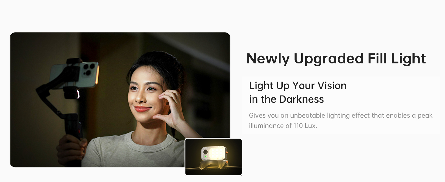 Hohem iSteady V3 – Стабілізатор для смартфона з AI-трекером, магнітним світлом та пультом ДУ