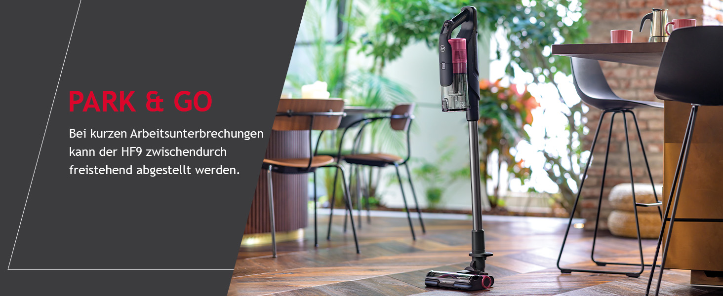 Бездротовий акумуляторний пилосос Hoover HF9 Home I 2 шт. акумулятори, до 240 м² та 60 хв роботи, потужний, бездротовий, без мішка, з LED-підсвічуванням та антизаплутувальною насадкою для будь-яких поверхонь