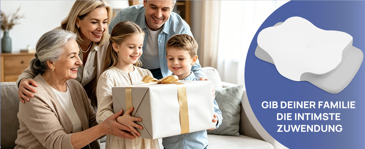 Подушка ортопедична Mulisoft Memory Foam для сну на боку та спині, сіра, розмір M