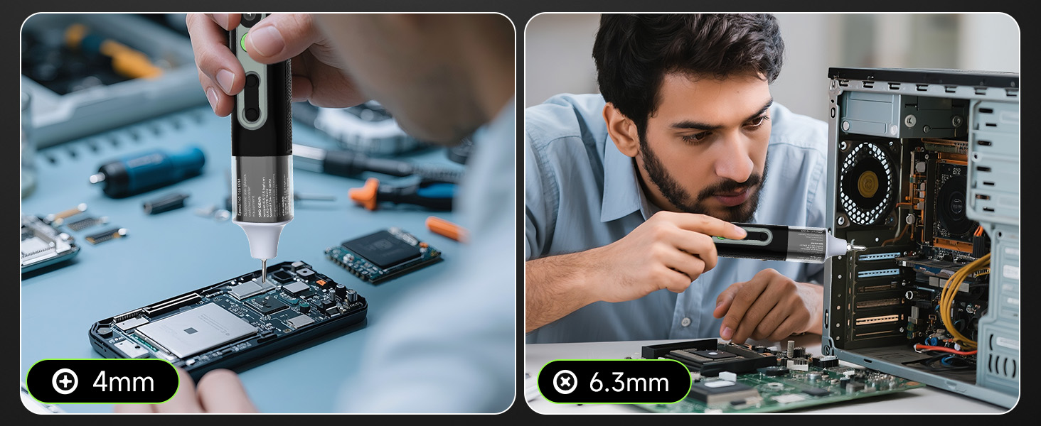 Електрична викрутка 36 в 1, міні-набір, акумуляторна викрутка з бітами H4, H6.3, 4 моменти, 1500mAh, інструмент для ремонту телефонів, окулярів, годинників, ноутбуків GS-Y08