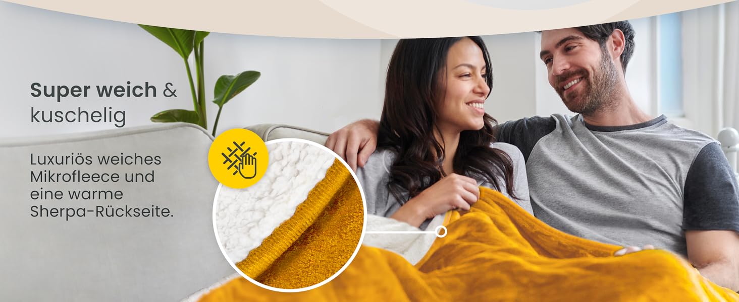 Електрична ковдра Cosi Home 180x130 см з регулюванням температури, захистом від перегріву та пульт дистанційного керування. Sherpa та Fleece, 10 рівнів нагріву, сіра.