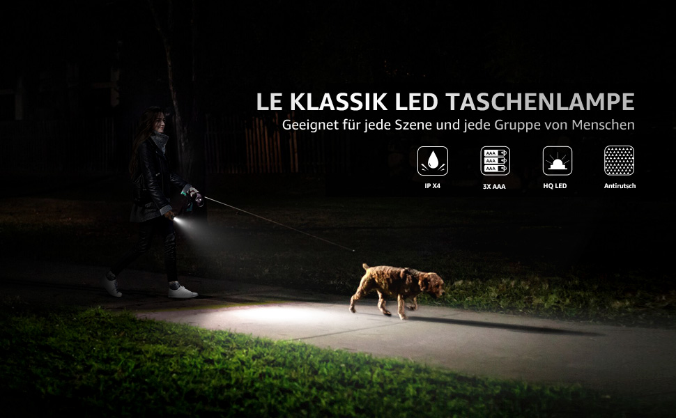 LED ліхтарик Lighting EVER LE - компактний, яскравий, з регулюванням фокусу. Водонепроникний ліхтарик для кемпінгу, відпочинку на природі та надзвичайних ситуацій (2 шт.) Чорний