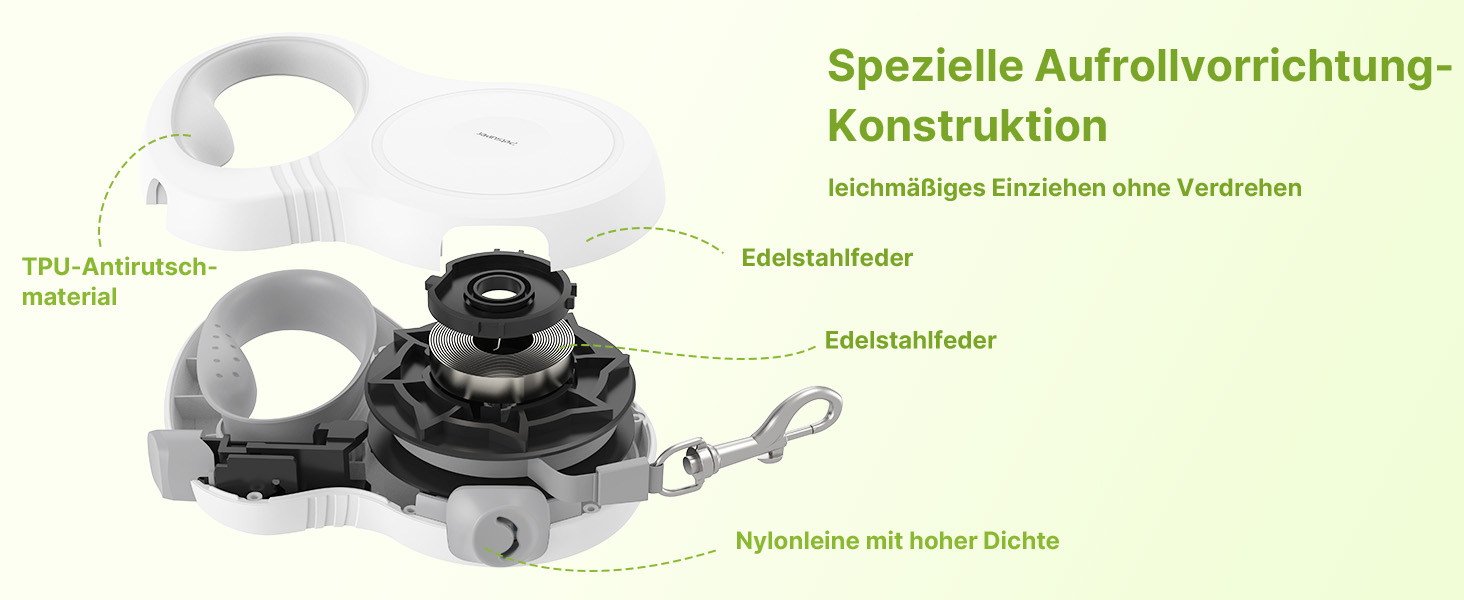 Рулетка для собак Active Brake - міцна повідка для середніх та великих собак до 60 кг (5 м)