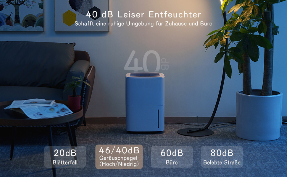 Електричний осушувач повітря 70л/день з авторежимом та шлангом для підключення. Ідеально для підвалів, ванних кімнат, спалень до 150㎡. Осушувач з цифровим дисплеєм, захистом від плісняви, 360° колесами, тихий 40dB, білий