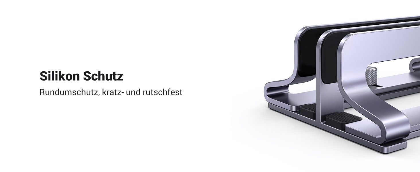 Підставка для ноутбука UGREEN з алюмінію, 2 слоти, вертикальна, для MacBook Pro/Air, iPad, Huawei, Surface, Dell, HP та інші