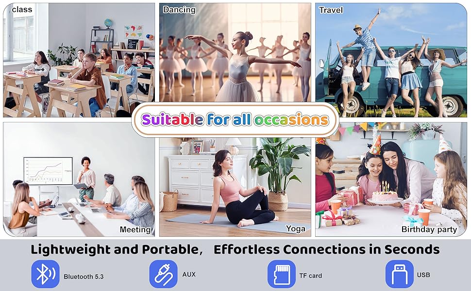 Караоке машина Spinosaurus для дітей з 2 мікрофонами, Bluetooth, LED-підсвічуванням. Ідеально для подарунків, свят та дня народження (темно-синій)