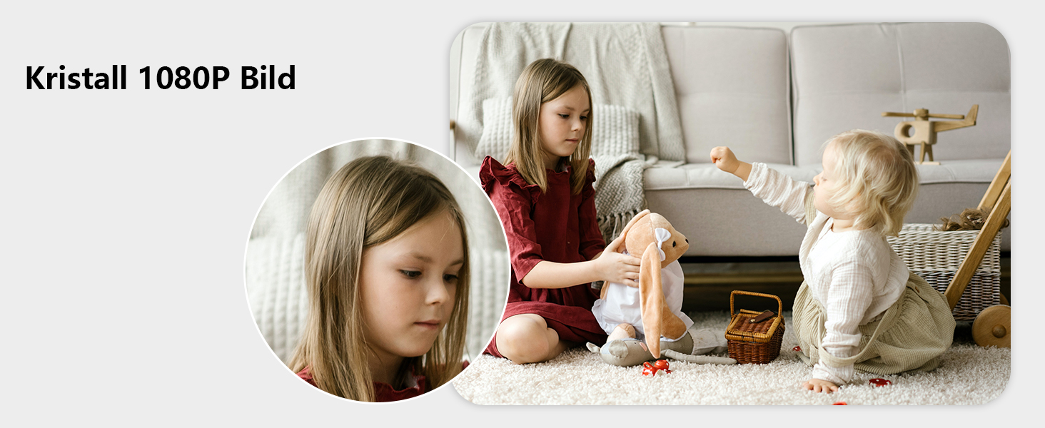 Відеоняня Wansview з камерою та APP - 5-дюймовий монітор для дитини без Wi-Fi з камерою для дитини 2.4/5 GHz, нічне бачення, відстеження руху, 2-сторонній аудіо, визначення температури, детекція руху/звуку