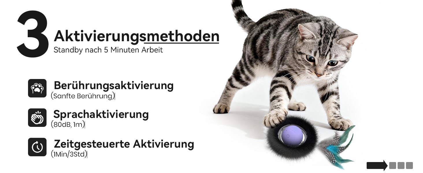 Інтерактивне іграшкове м'ячик для котів з лабіринтом та пір'ям, автоматичне ігровий набір, мисливська іграшка для котів, подарунок для кота