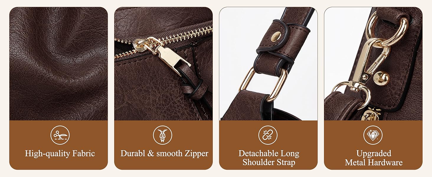 Сумка жіноча шопер велика елегантна через плече, PU-шкіра, колір кава, з кишенею, замок (B Schwarz)