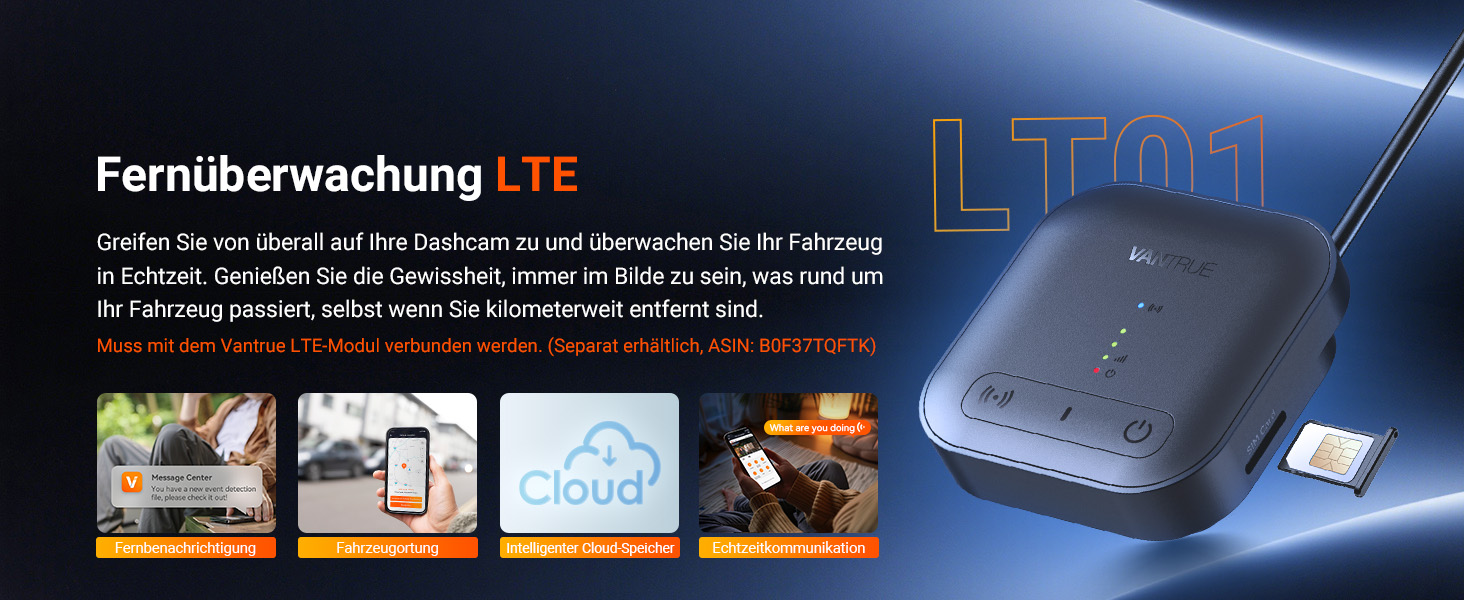 Автомобільний відеореєстратор VANTRUE N4S 3-канальний (2.7K+2.5K+1440P), STARVIS 2 HDR, нічна зйомка, 5GHz Wi-Fi, GPS, 24г паркування, G-сенсор, підтримка 1ТБ, для авто