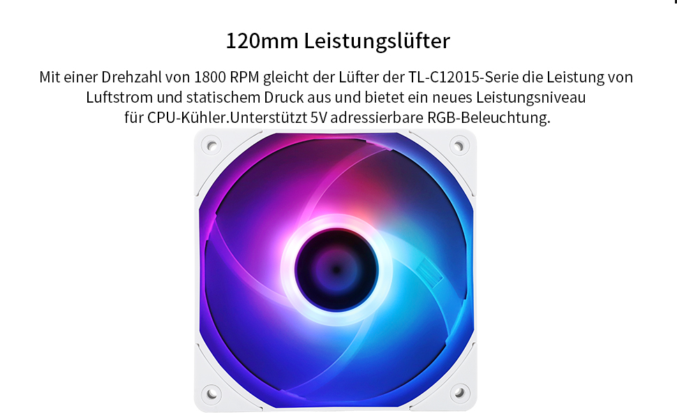 Thermalright AXP120-X67 White ARGB: Низькопрофільний кулер для CPU з 6 тепловими трубками, PWM вентилятор, підтримка AM4/LGA 1700/1150