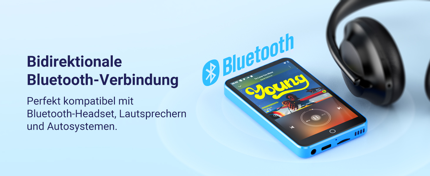 MP3 плеєр 16GB з Bluetooth та Wi-Fi, Android MP4 плеєр 4