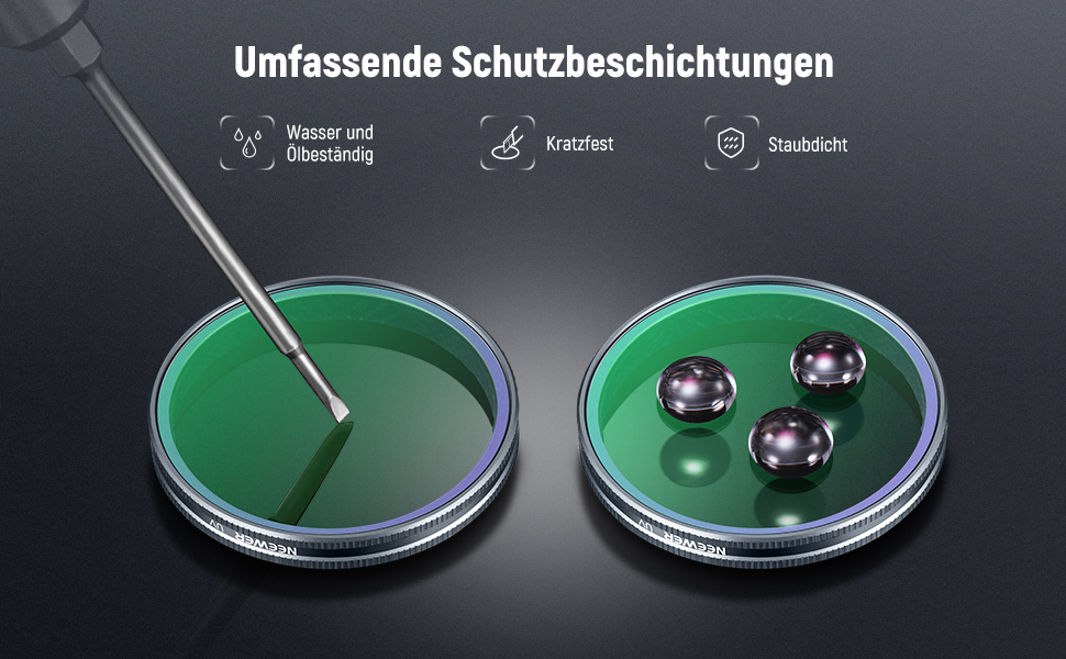 Набір фільтрів ND NEEWER для DJI Osmo Action 3/4/5 Pro (6 шт.): ND8, ND16, ND32, ND64, ND1000, CPL. Фільтри з багатошарового оптичного скла HD, сумісні з камерами дії.