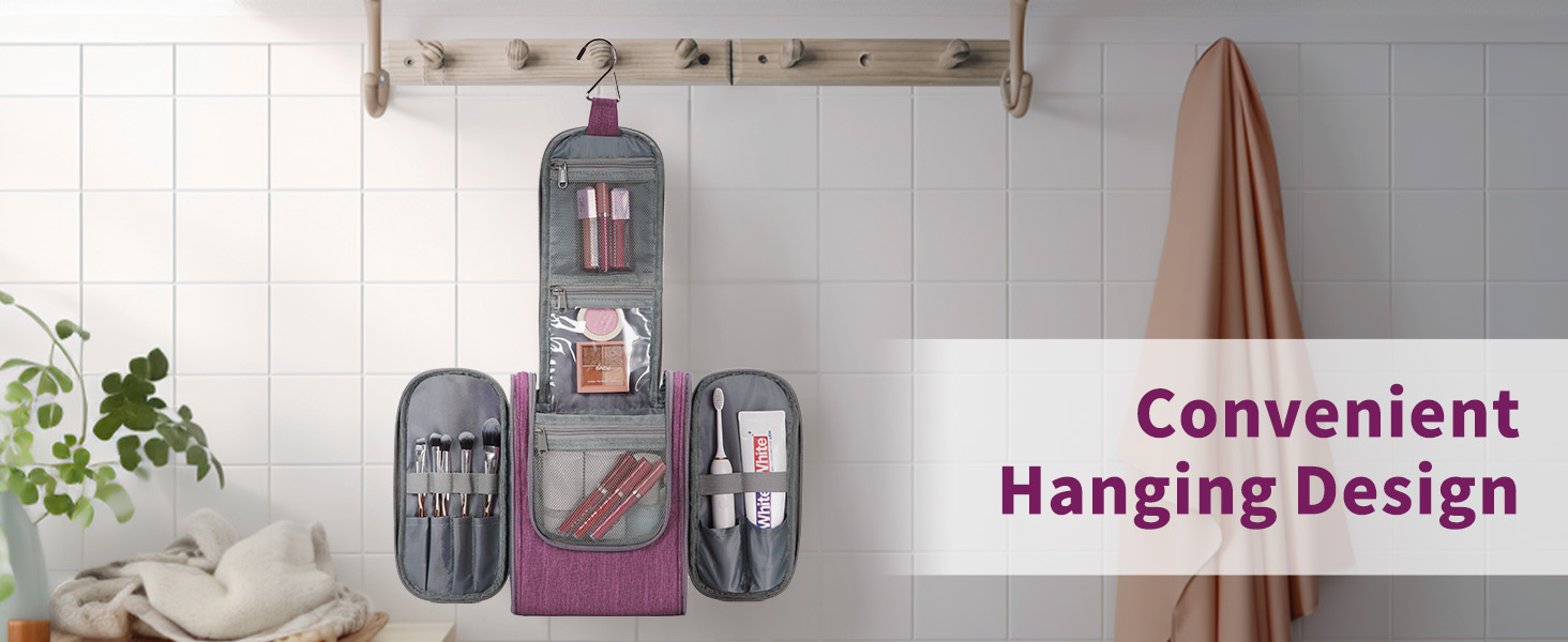 Косметичка для подорожей Narwey Klein: жіноча та чоловіча, для дітей, рожева (компактна)