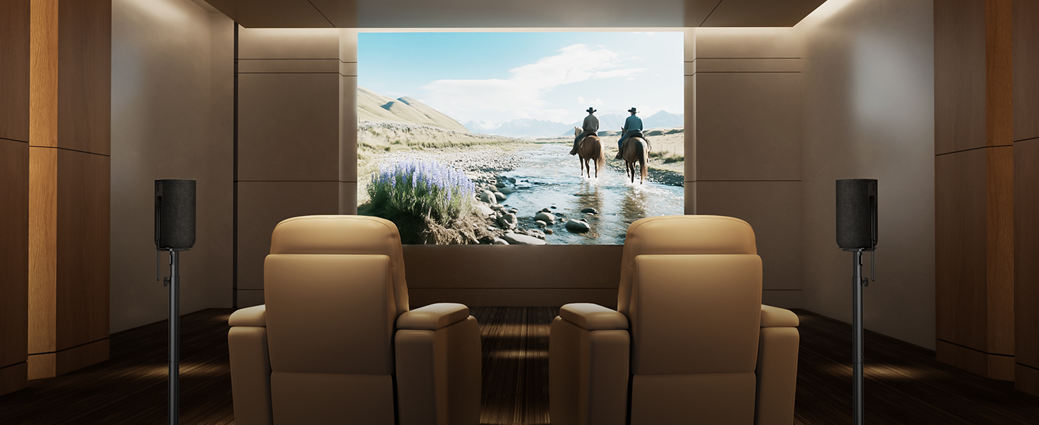 Підставка для колонок Perlegear PGSS12 - пара, регульована висота 83.8-106.7 см, для сателітів, з кабелеуправлінням, 6 кг