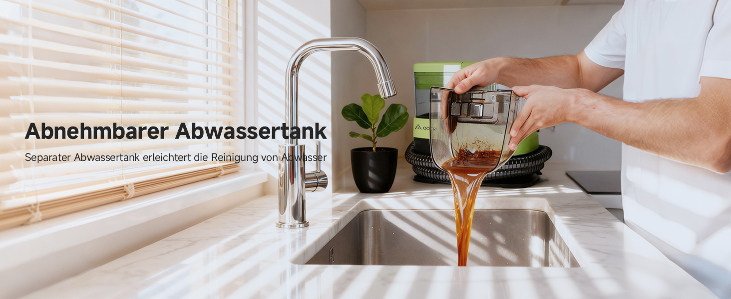 Пылесос для мытья с паром AAOBOSI, 17KPa, для ковров и обивки, с голосовым оповещением, самоочистка, 4 насадки, 1800W, зеленый - для диванів, авто, килимів та сходи