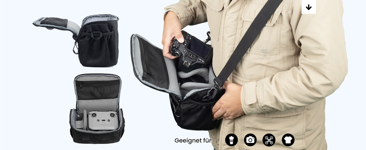 Сумка для камери Tarion для DSLR/SLR камер Canon, Nikon, Sony з захистом від дощу