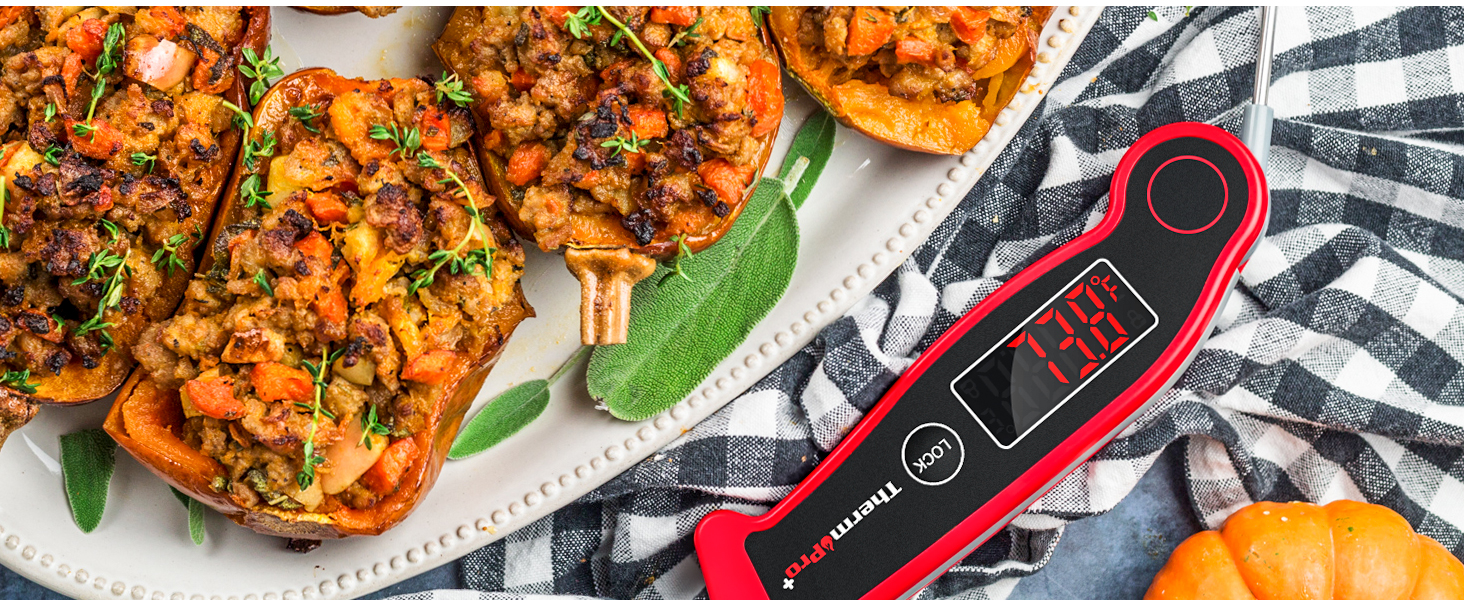 Термометр для м'яса ThermoPro TP19 IP65 вологостійкий ±0.5℃, LCD, для приготування BBQ, вина, жарки