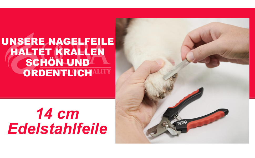 Професійний триммер для кігтів собак та котів з пилочкою. Нержавіюча сталь. Підходить для собак та котів будь-яких порід