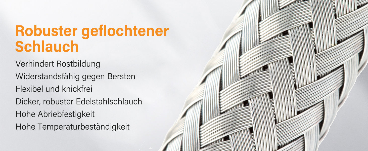 Кухвонний змішувач Hbronzeshower з висувною лійкою, 360° поворот, нержавіюча сталь, чорний