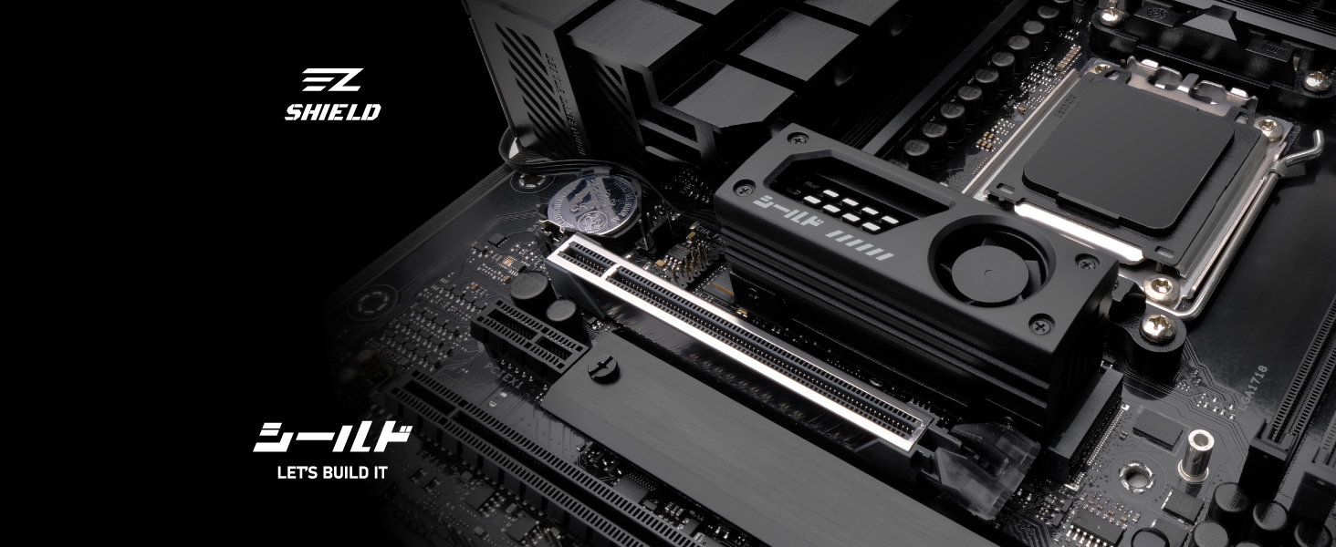 Радіатор охолодження M.2 SSD EZDIY-FAB з вбудованим 20mm PWM вентилятором, преміум-алюмінієвий дизайн, високопродуктивний кулер для M.2 2280 - Чорний - 1 шт.