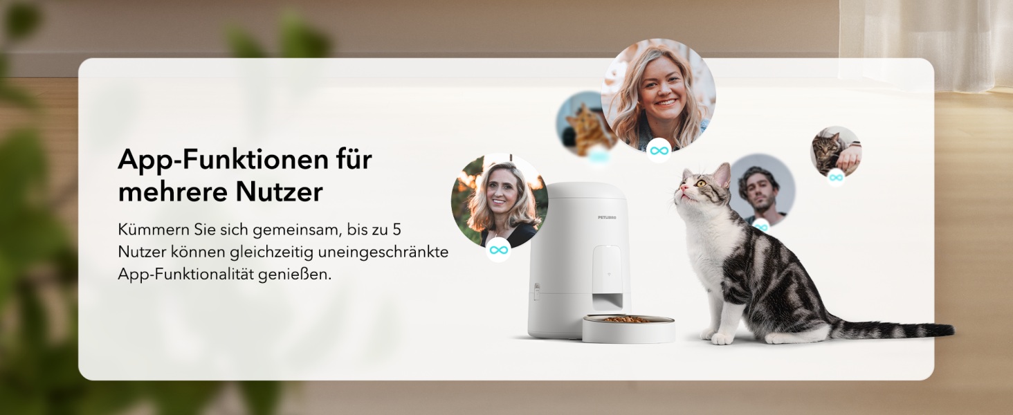 Автоматичний годівниця для котів PETLIBRO з Wi-Fi, 2.4G, акумулятор 30 днів, миска з нержавіючої сталі, керування через APP (2L, білий)