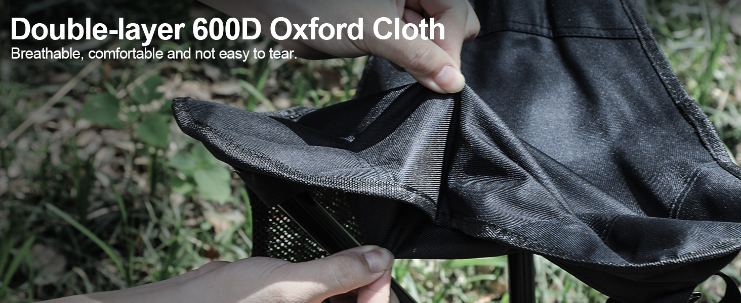 REDCAMP: 2 шт. складаних туристичних стільців на штативі, 56 см, чорні