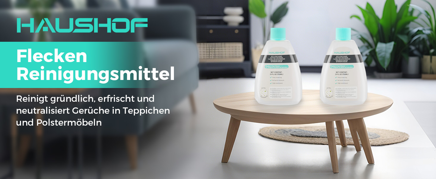 Портативний пилосос для миття килимів та диванів HAUSHOF, StainZapper, 400W, білий/сірий