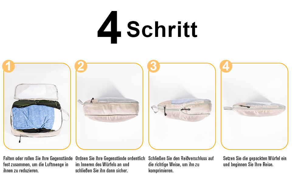 Органайзери для валізи Packing Cubes, набір 3 шт. (3 розміри) - водовідштовхуючі, для подорожей, розширювані