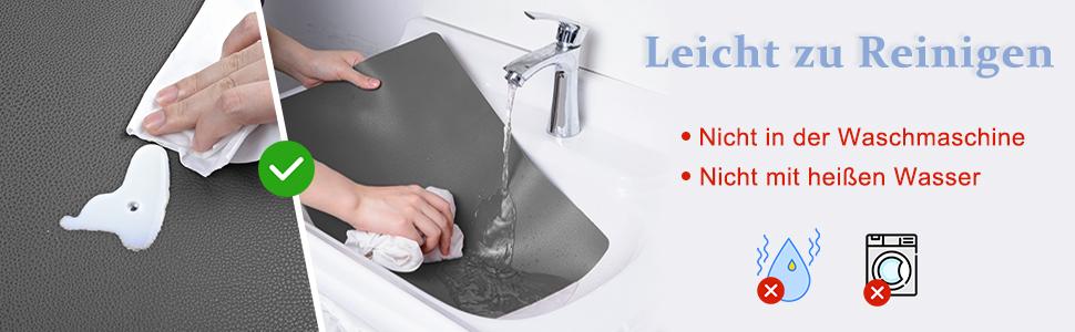 Набір серветок та доріжка Toprance, шкірозамінник, водонепроникні, 4 шт. 42x30 см + доріжка 135 см, чорні, для кухні, дому, ресторану, готелю