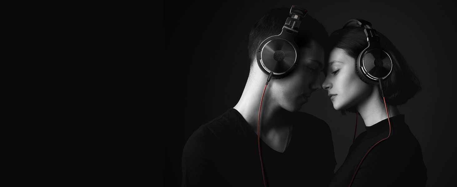 OneOdio Pro-10: DJ навушники з провідним підключенням, 50 мм драйвер, бас, 6.35/3.5 мм, Share-Port, для студії, подкастів, моніторингу, телефону, ПК, MP3/4