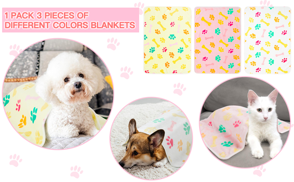 М'яка ковдра для кота та собаки, 5 шт., 76 x 52 см, різні кольори