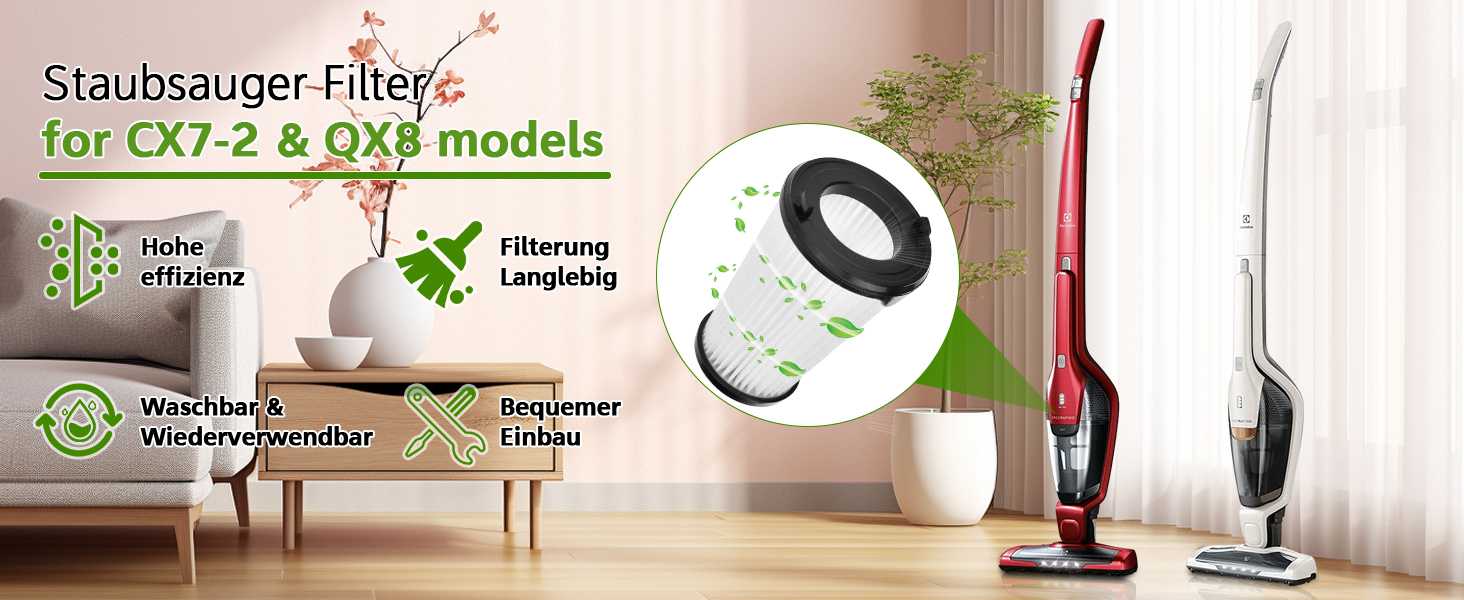 Фільтри для пилососа AEG Ergorapido (CX7, QX8, Animal) - 6 шт.