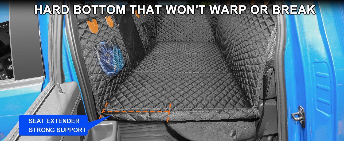 Захисний килимок для собак у машину JOEJOY, 147x73 см, чорний. Водонепроникний, антикіготковний, з кріпленням на ремінь безпеки. Підходить для пікапів.