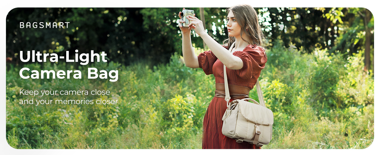 Сумка для камери Bagsmart: DSLR, об'єктиви, аксесуари, ультралегка, компактна, з дощем та ременем для штатива