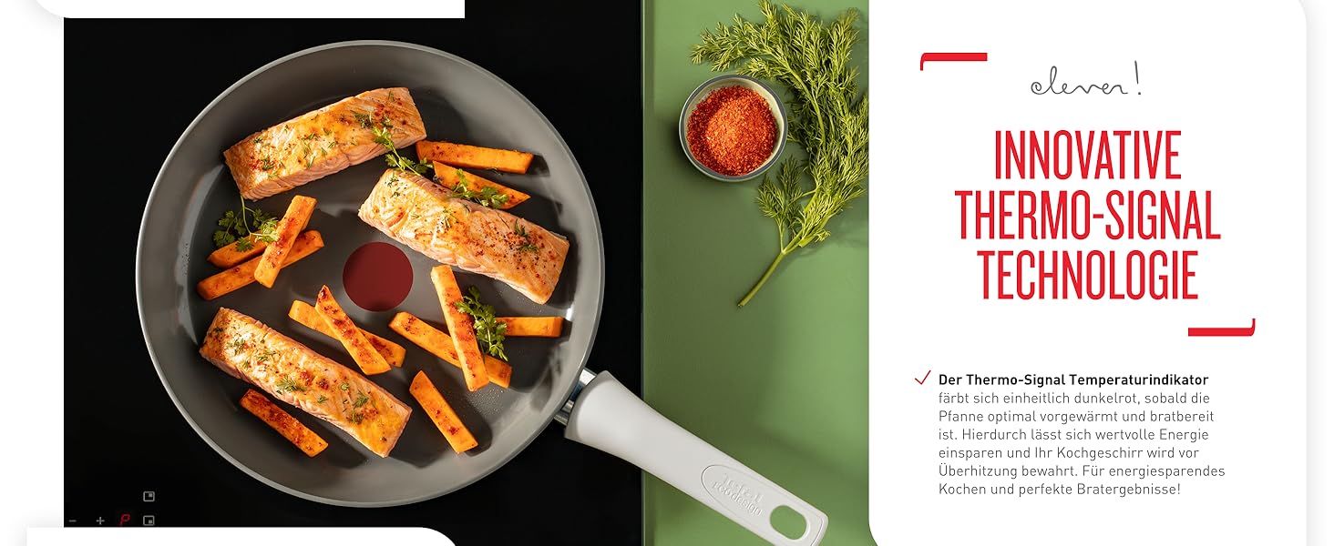 Сковорода Tefal Renew On 24 см з керамічним покриттям, сіра - для всіх плит, включаючи індукційні. Екологічна, перероблена