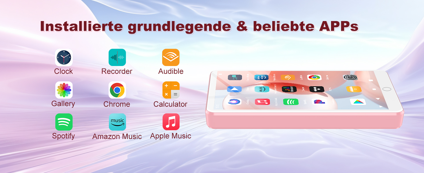 MP3 плеєр Spotify з WiFi та Bluetooth, Android MP4 плеєр для дітей 4.02