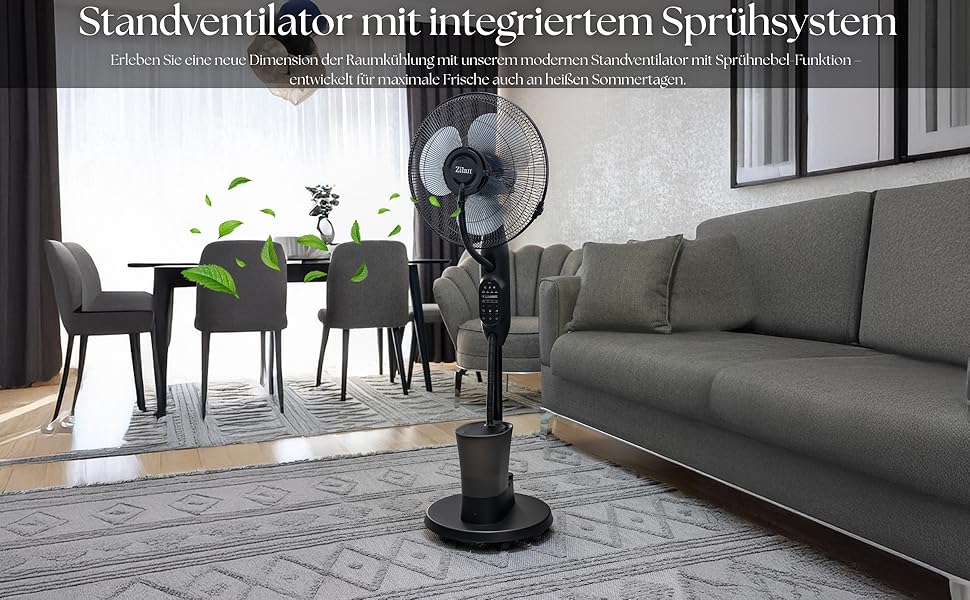 3-в-1 Вентилятор з водяним охолодженням, кліматизатор, очищувач повітря - Aircooler Tower Fan Vader Black