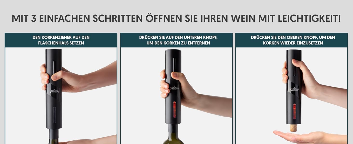 Електричний відкривачка для вина 6-в-1 з USB-кабелем: відкривачка, різак, виливач, вакуумний насос, закривач. Ідеально для любителів вина