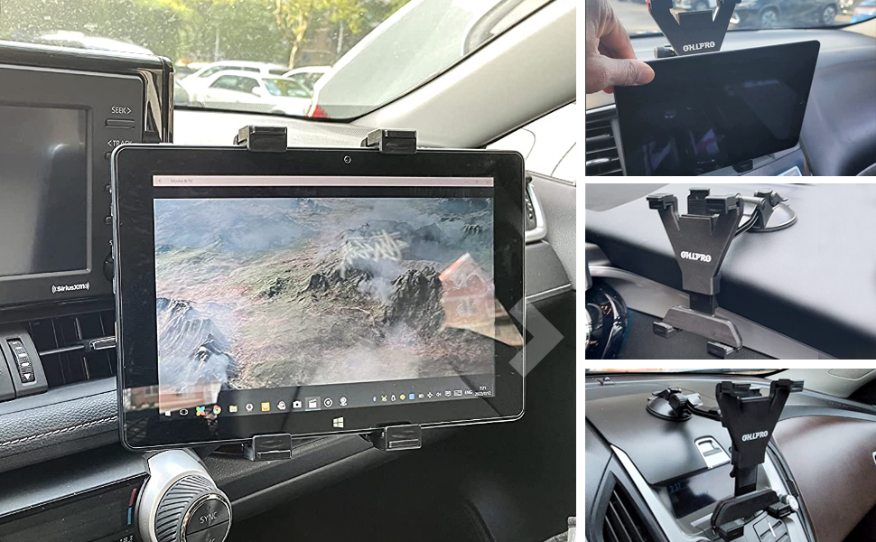 Автотримач для планшету OHLPRO: 360° обертання, сумісний з iPad, Samsung Tab, Huawei (6-11 дюймів)
